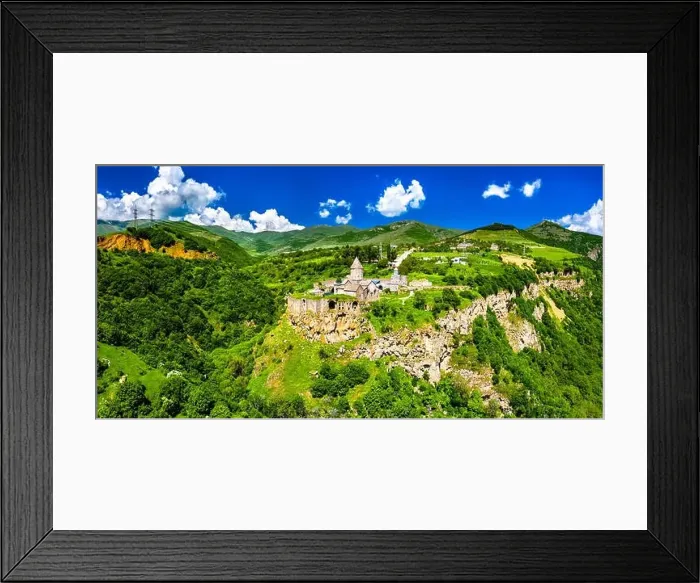 Framed Print : Aerial view of Tatev monastery in Armenia Framed Print : Aerial view of Tatev monastery in Armenia