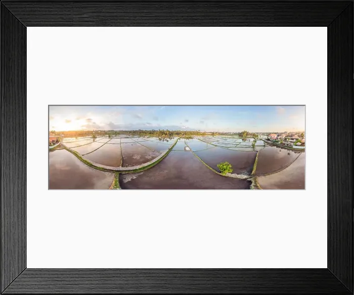 Framed Print : Rice Terrace Aerial Shot. Image of beautiful terrace rice field Framed Print : Rice Terrace Aerial Shot. Image of beautiful terrace rice field