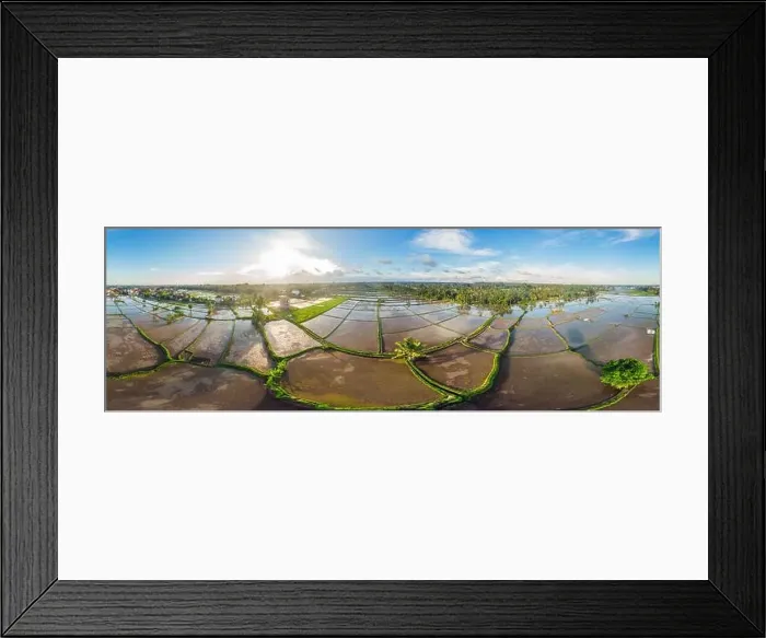 Framed Print : Rice Terrace Aerial Shot. Image of beautiful terrace rice field Framed Print : Rice Terrace Aerial Shot. Image of beautiful terrace rice field