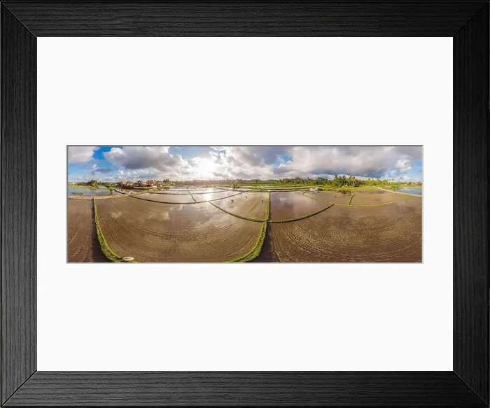 Framed Print : Rice Terrace Aerial Shot. Image of beautiful terrace rice field Framed Print : Rice Terrace Aerial Shot. Image of beautiful terrace rice field