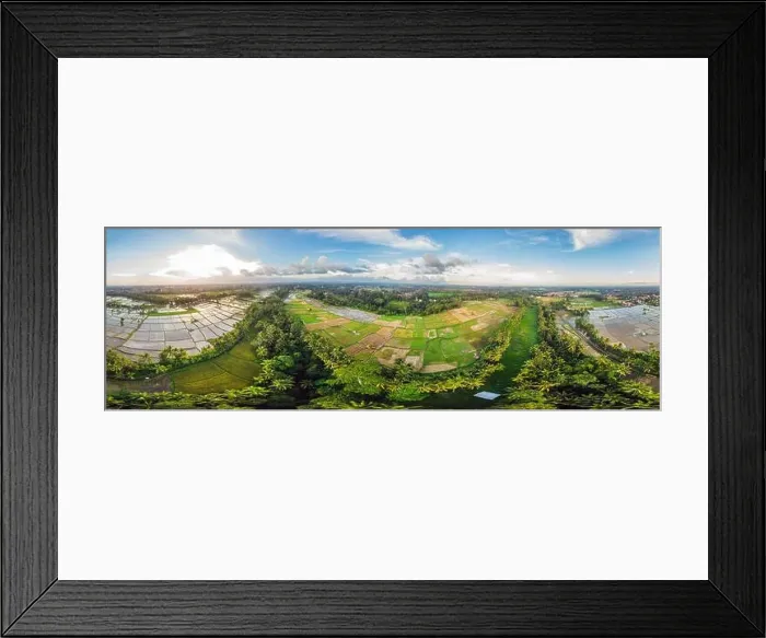 Framed Print : Rice Terrace Aerial Shot. Image of beautiful terrace rice field Framed Print : Rice Terrace Aerial Shot. Image of beautiful terrace rice field