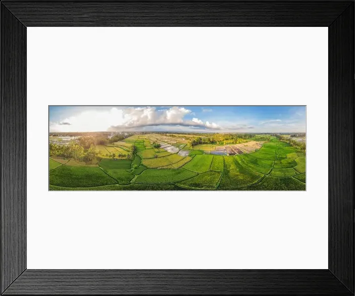 Framed Print : Rice Terrace Aerial Shot. Image of beautiful terrace rice field Framed Print : Rice Terrace Aerial Shot. Image of beautiful terrace rice field