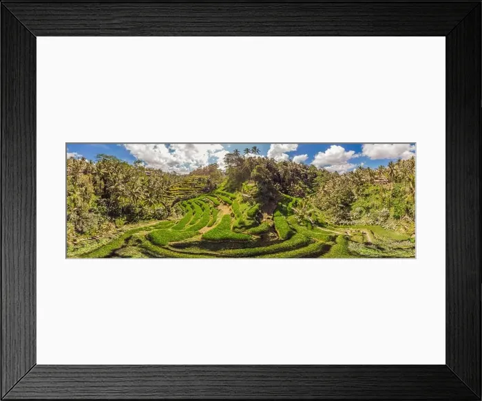 Framed Print : Rice Terrace Aerial Shot. Image of beautiful terrace rice field Framed Print : Rice Terrace Aerial Shot. Image of beautiful terrace rice field