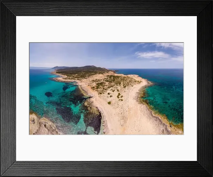 Framed Print : Beautiful panorama of the Akamas Peninsula from a height Framed Print : Beautiful panorama of the Akamas Peninsula from a height