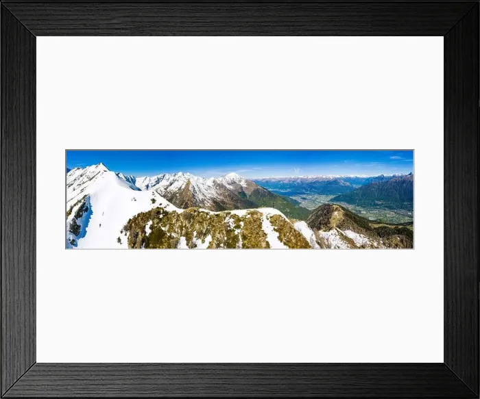 Framed Print : Aerial panoramic of Pizzo Dei Galli Framed Print : Aerial panoramic of Pizzo Dei Galli