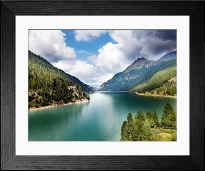 Framed Print : The landscape of the alpine peaks Framed Print : The landscape of the alpine peaks