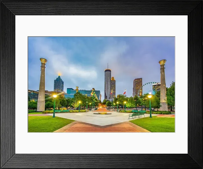 Framed Print : Atlanta Georgia GA Centennial Park Framed Print : Atlanta Georgia GA Centennial Park