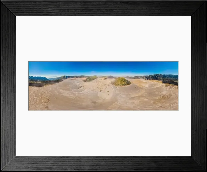 Framed Print : Panoramic Aerial shot of the Bromo volcano and Batok volcano at the Bromo Tengger Semeru National Park on Java Island Framed Print : Panoramic Aerial shot of the Bromo volcano and Batok volcano at the Bromo Tengger Semeru National Park on Java Island