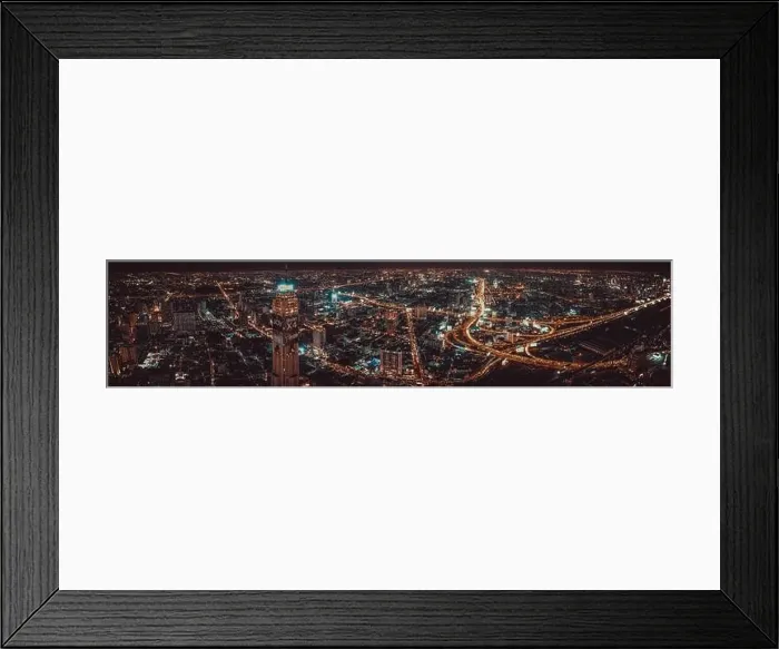 Framed Print : Siam and Rachathewi views from above by night in Bangkok Thailand Framed Print : Siam and Rachathewi views from above by night in Bangkok Thailand