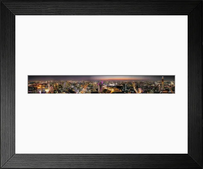 Framed Print : Siam and Rachathewi views from above by night in Bangkok Thailand Framed Print : Siam and Rachathewi views from above by night in Bangkok Thailand