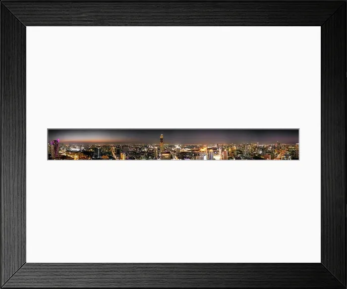 Framed Print : Siam and Rachathewi views from above by night in Bangkok Thailand Framed Print : Siam and Rachathewi views from above by night in Bangkok Thailand