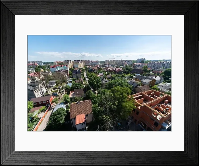 Framed Print : New resort town on seashore, aerial view. Beautiful sunny cityscape from roof. Construction of resort village Framed Print : New resort town on seashore, aerial view. Beautiful sunny cityscape from roof. Construction of resort village