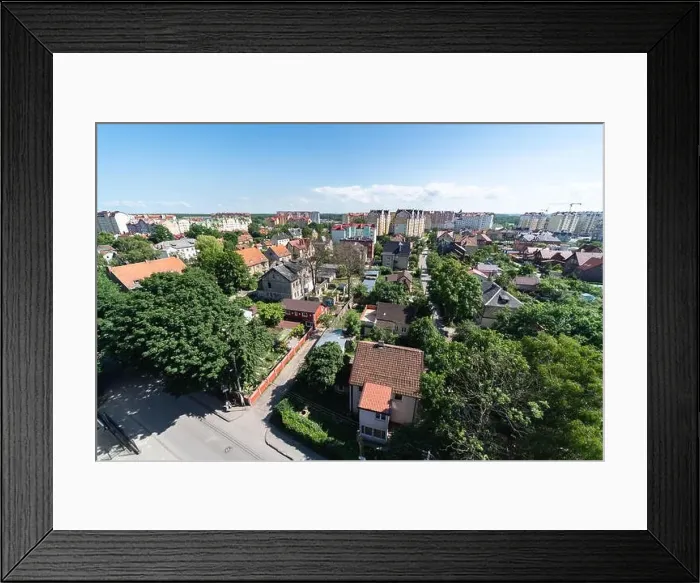 Framed Print : New resort town on seashore, aerial view. Beautiful sunny cityscape from roof. Construction of resort village Framed Print : New resort town on seashore, aerial view. Beautiful sunny cityscape from roof. Construction of resort village