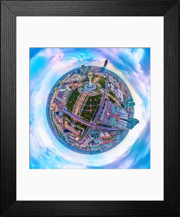 Framed Print : NUR-SULTAN, KAZAKHSTAN - August 11