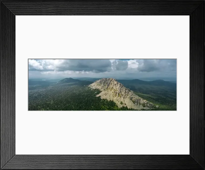 Framed Print : aerial view of russian natural landscape Framed Print : aerial view of russian natural landscape