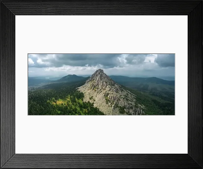 Framed Print : aerial view of natural russian landscape Framed Print : aerial view of natural russian landscape