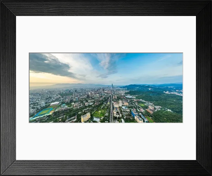 Framed Print : Taipei, Taiwan, 20 July 2019: Skyline of taipei city in downtown Taipei Framed Print : Taipei, Taiwan, 20 July 2019: Skyline of taipei city in downtown Taipei