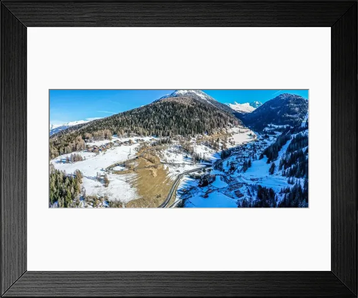 Framed Print : La Plagne from above in the french Alps Framed Print : La Plagne from above in the french Alps