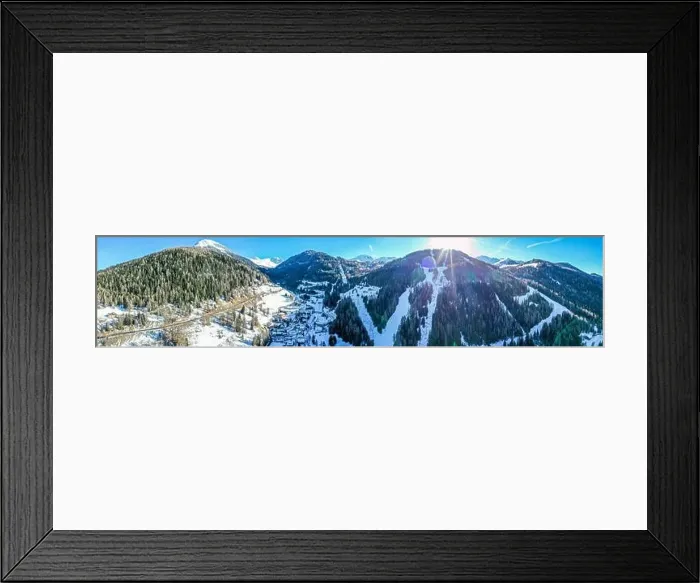 Framed Print : La Plagne from above in the french Alps Framed Print : La Plagne from above in the french Alps