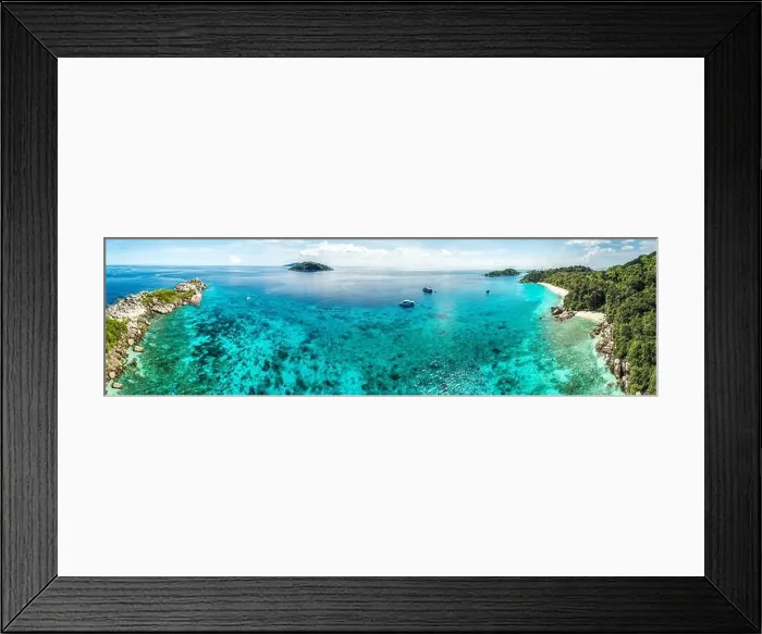 Framed Print : Similan island views from the beach and above, in Thailand Framed Print : Similan island views from the beach and above, in Thailand