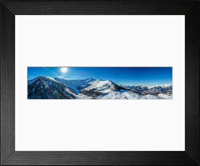 Framed Print : La Plagne from above in the french Alps Framed Print : La Plagne from above in the french Alps