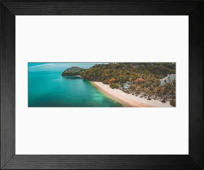 Framed Print : Phuket beach aerial view from above in Thailand Framed Print : Phuket beach aerial view from above in Thailand