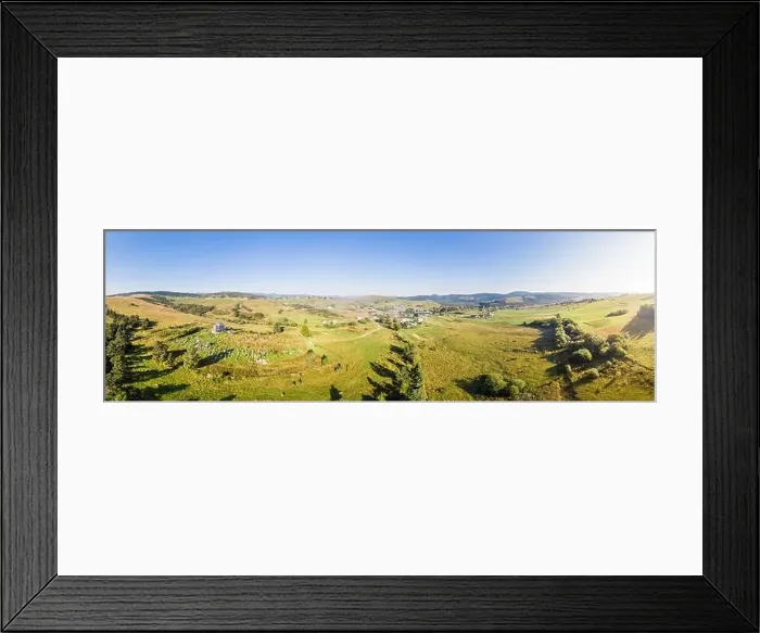 Framed Print : Panoramic landscape. Aerial drone view of Matkiv village in Carpathians, Ukraine Framed Print : Panoramic landscape. Aerial drone view of Matkiv village in Carpathians, Ukraine