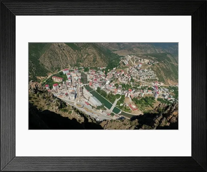 Framed Print : view of gumushane torul from glass cruise terrace Framed Print : view of gumushane torul from glass cruise terrace