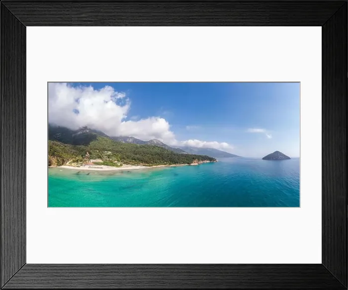 Framed Print : Landscape with amazing Paradise Beach on Thassos, Aegean Sea, Greece Framed Print : Landscape with amazing Paradise Beach on Thassos, Aegean Sea, Greece