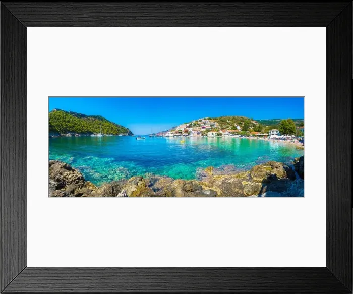 Framed Print : Picturesque Assos village in Kefalonia island, Greece Framed Print : Picturesque Assos village in Kefalonia island, Greece