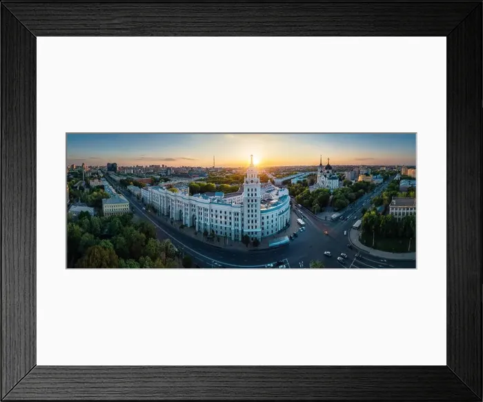 Framed Print : Evening summer Voronezh panoramic cityscape Framed Print : Evening summer Voronezh panoramic cityscape