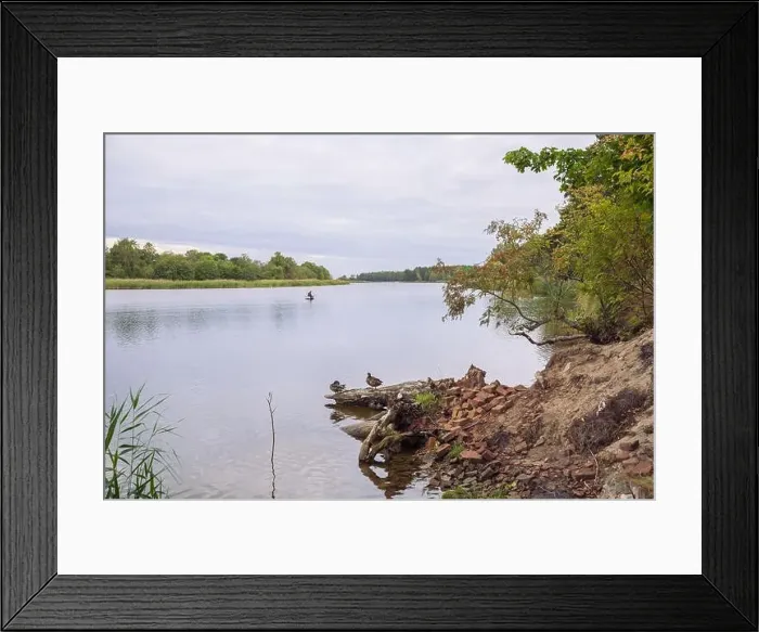 Framed Print : City Carnikava, Latvian Republic. Green nature in summer with River Gauja and waves. Travel photo. Sep 04. 2019 Framed Print : City Carnikava, Latvian Republic. Green nature in summer with River Gauja and waves. Travel photo. Sep 04. 2019