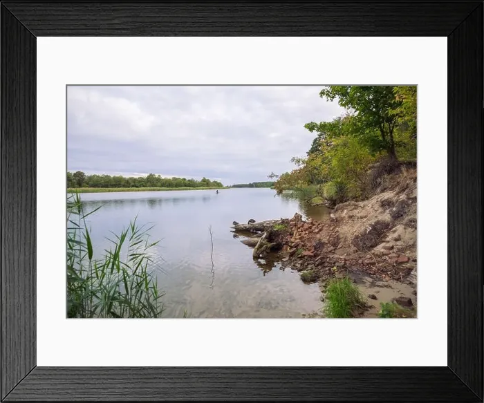 Framed Print : City Carnikava, Latvian Republic. Green nature in summer with River Gauja and waves. Travel photo. Sep 04. 2019 Framed Print : City Carnikava, Latvian Republic. Green nature in summer with River Gauja and waves. Travel photo. Sep 04. 2019