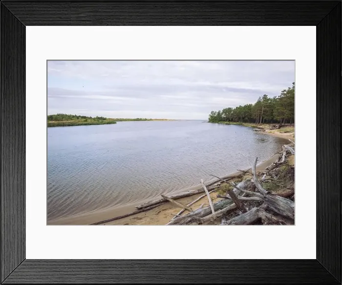 Framed Print : City Carnikava, Latvian Republic. Green nature in summer with River Gauja and waves. Travel photo. Sep 04. 2019 Framed Print : City Carnikava, Latvian Republic. Green nature in summer with River Gauja and waves. Travel photo. Sep 04. 2019