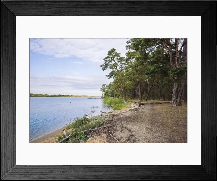 Framed Print : City Carnikava, Latvian Republic. Green nature in summer with River Gauja and waves. Travel photo. Sep 04. 2019 Framed Print : City Carnikava, Latvian Republic. Green nature in summer with River Gauja and waves. Travel photo. Sep 04. 2019