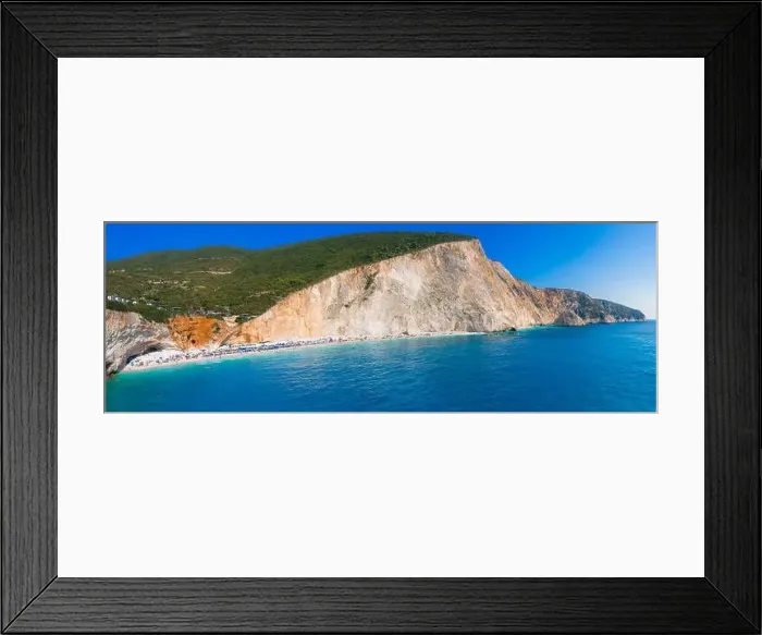 Framed Print : Famous Porto Katsiki beach in Lefkada island, Greece Framed Print : Famous Porto Katsiki beach in Lefkada island, Greece
