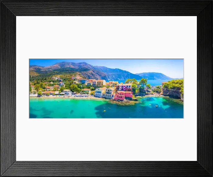 Framed Print : Picturesque Assos village in Kefalonia island, Greece Framed Print : Picturesque Assos village in Kefalonia island, Greece