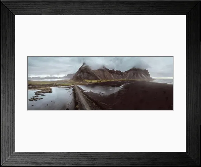 Framed Print : Icelandic panoramas, aerial view on the lands