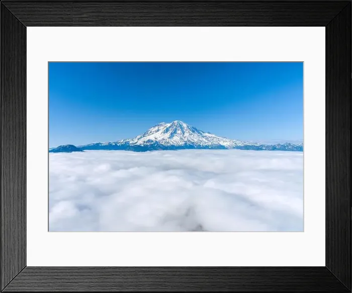 Framed Print : Mount Rainier above the clouds Framed Print : Mount Rainier above the clouds