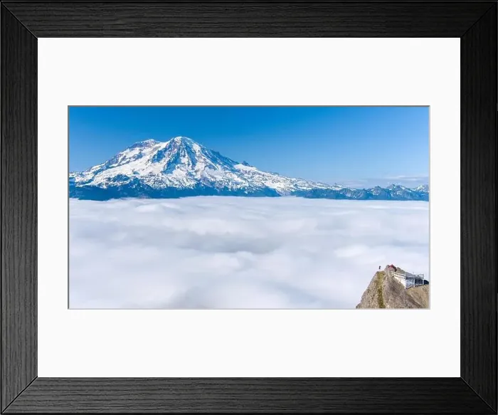 Framed Print : Mount Rainier and high rock lookout Framed Print : Mount Rainier and high rock lookout