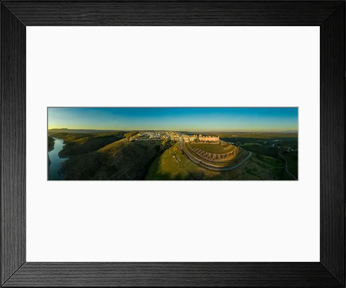 Framed Print : Castillo de Bury Al-Hammam in Banos de la Encina La Mancha province Spain old medieval castle with 14 towers from Framed Print : Castillo de Bury Al-Hammam in Banos de la Encina La Mancha province Spain old medieval castle with 14 towers from