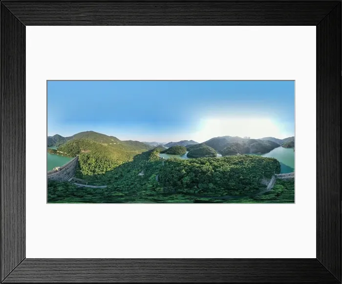 Framed Print : Aerial view of Reservoir Landscape Framed Print : Aerial view of Reservoir Landscape
