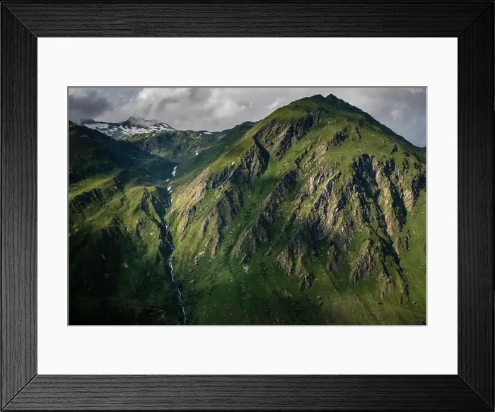 Framed Print : Aerial top view of the splendid Swiss Alps Framed Print : Aerial top view of the splendid Swiss Alps