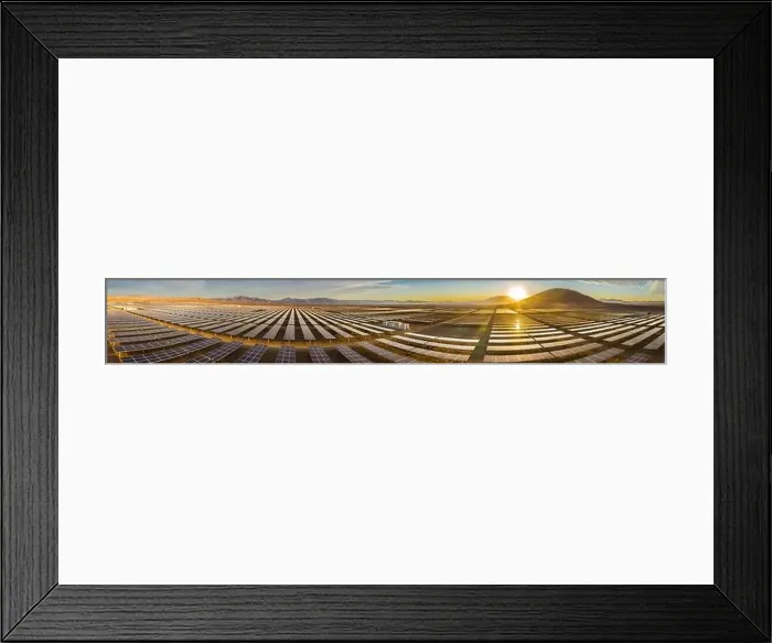 Framed Print : Aerial view of hundreds solar energy panels rows along the dry lands at Atacama Desert Framed Print : Aerial view of hundreds solar energy panels rows along the dry lands at Atacama Desert