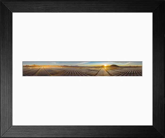 Framed Print : Aerial view of hundreds solar energy panels rows along the dry lands at Atacama Desert Framed Print : Aerial view of hundreds solar energy panels rows along the dry lands at Atacama Desert