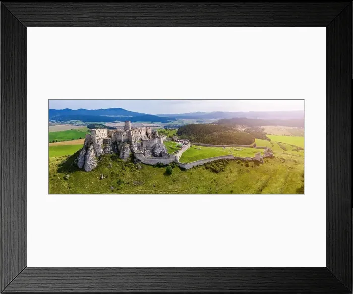 Framed Print : Aerial view of Spis (Spiš, Spišský) castle Framed Print : Aerial view of Spis (Spiš, Spišský) castle