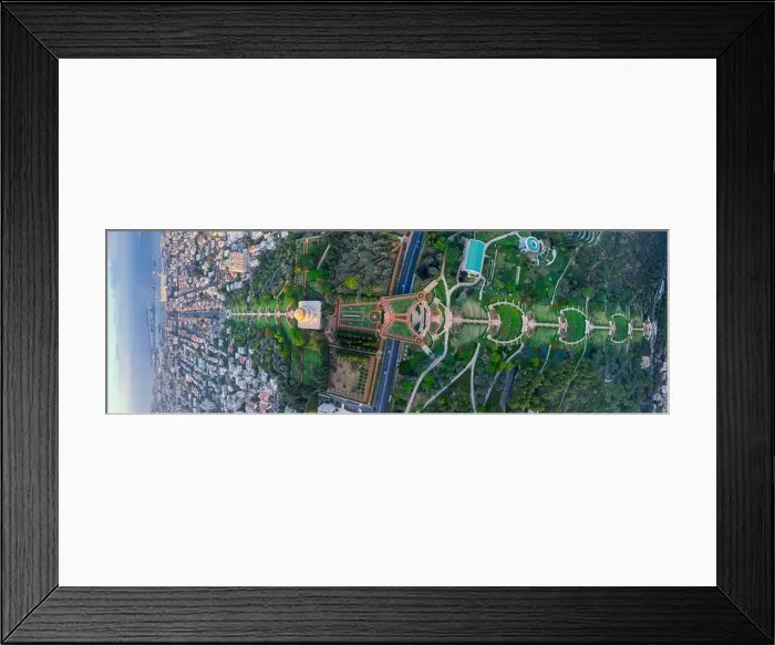 Framed Print : Aerial view of the colorful, magnificent Bahai garden on the hills of the Carmel in Haifa Israel Framed Print : Aerial view of the colorful, magnificent Bahai garden on the hills of the Carmel in Haifa Israel