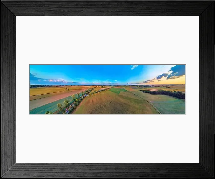 Framed Print : Beautiful panoramic aerial drone view to Bialowieza Forest - one of the last Framed Print : Beautiful panoramic aerial drone view to Bialowieza Forest - one of the last