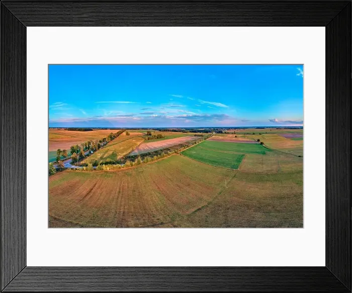 Framed Print : Beautiful panoramic aerial drone view to Bialowieza Forest - one of the last Framed Print : Beautiful panoramic aerial drone view to Bialowieza Forest - one of the last