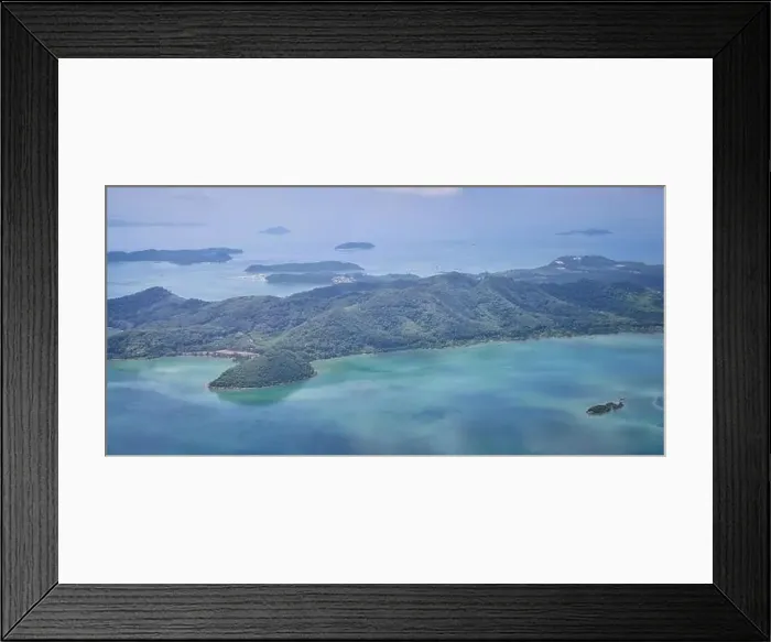 Framed Print : Phuket Thailand aerial drone bird's eye view photo of tropical sea Framed Print : Phuket Thailand aerial drone bird's eye view photo of tropical sea